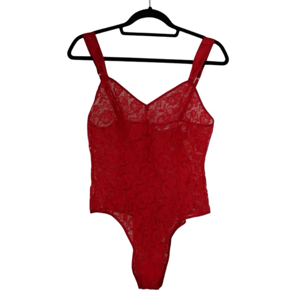 Victoria’s Secret Red Lace Bodysuit